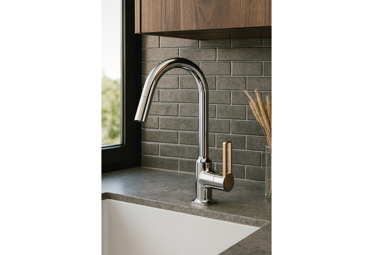 Απεικονίζεται η μπαταρία εγκατεστημένη σε κουζίνα.